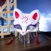 qortidn White Fox Woman Carnival Mask – Elegant, Feminine Mask for Masquerades, Carnival & Themed Parties